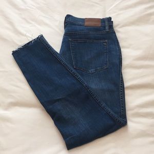 Madewell high rise button fly skinny jean